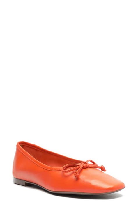 Women's Orange Flats 